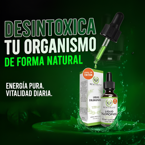 CLOROFILA LIQUIDA EN GOTAS 🍃